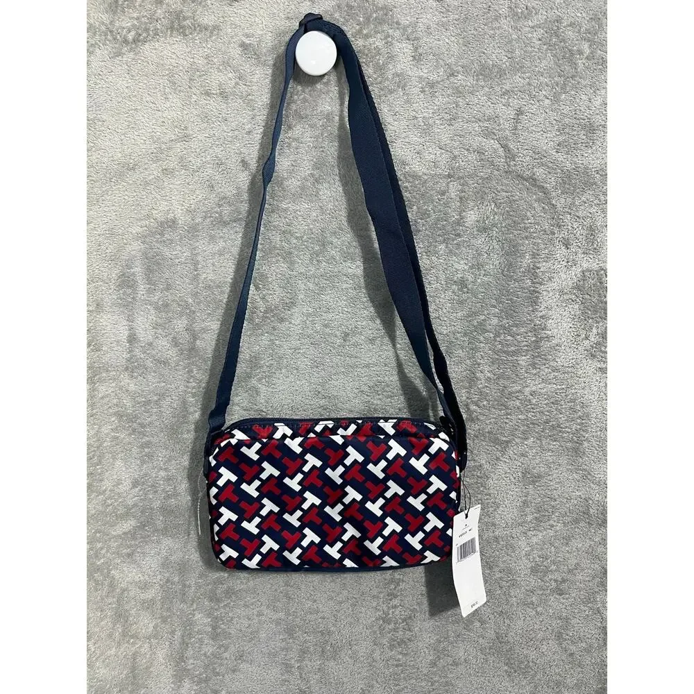 Tommy Hilfiger Logo Crossbody Bag Red White Blue Festival 4th of July Summer NWT